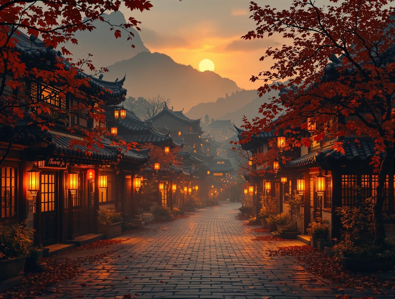 漫剧网品牌故事 漫剧网品牌故事 - 温暖的小镇乡村景象